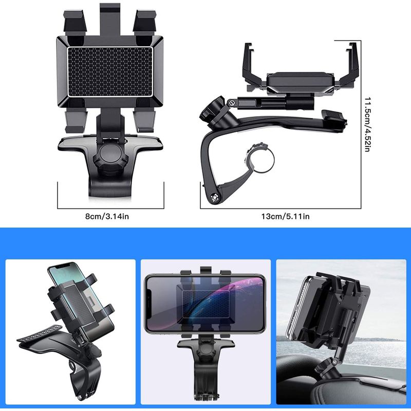 GENERICO - Holder Carro multiproposito 3 en 1 para celular soporte