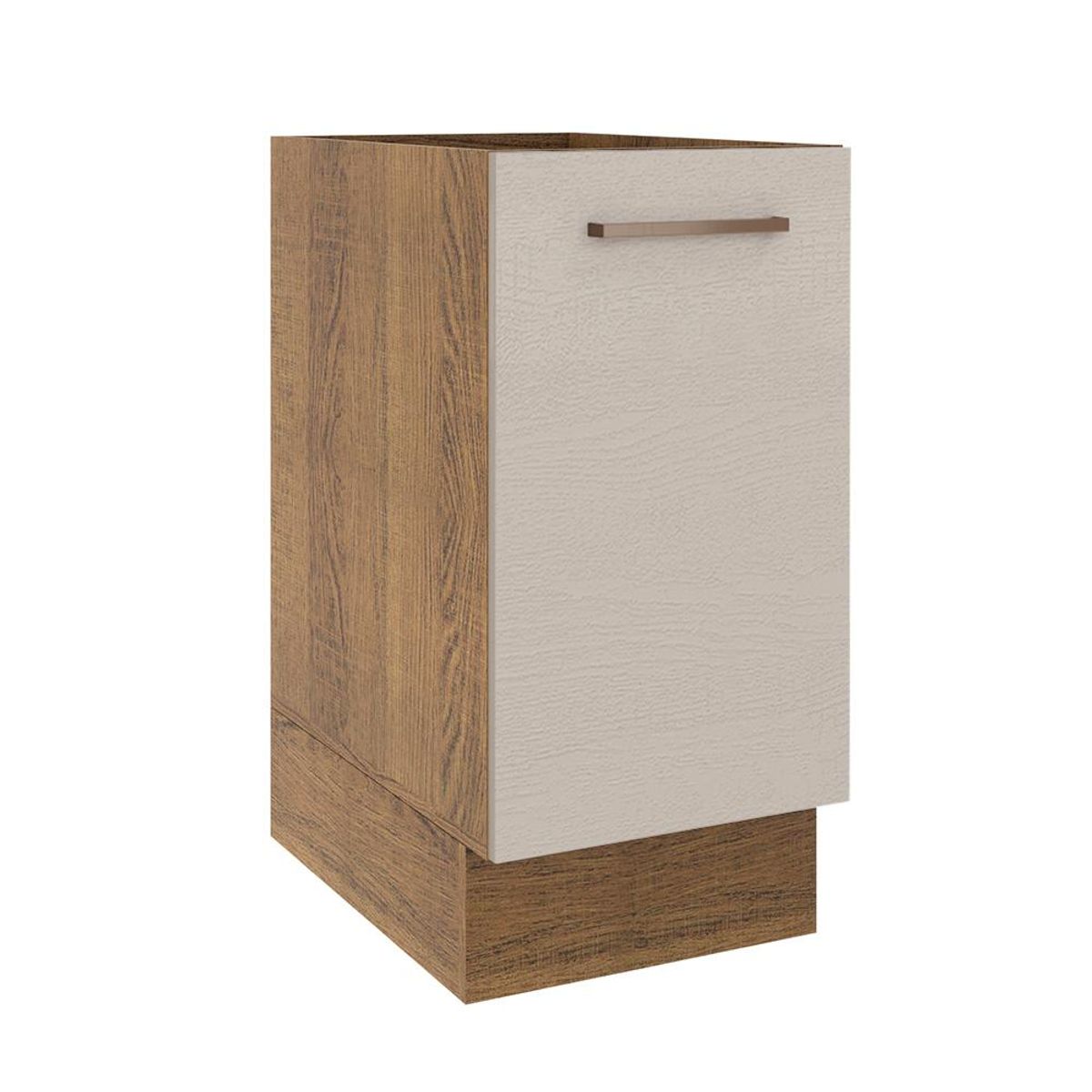MADESA - Mueble de Cocina Bajo Agata 1 Puerta 35 cm x 60 cm Marrón/Crema (Sin Encimera)