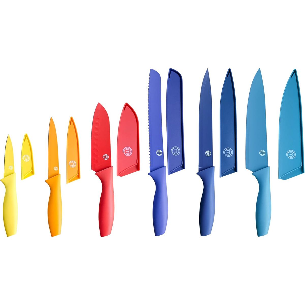 MASTERCHEF - Set De Cuchillos Masterchef Con Protector Importados