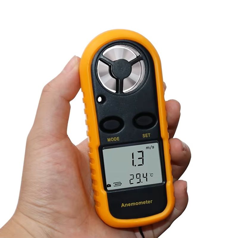 GENERICO - Anemometro Digital Y Termometro Portatil Y Practico Uso