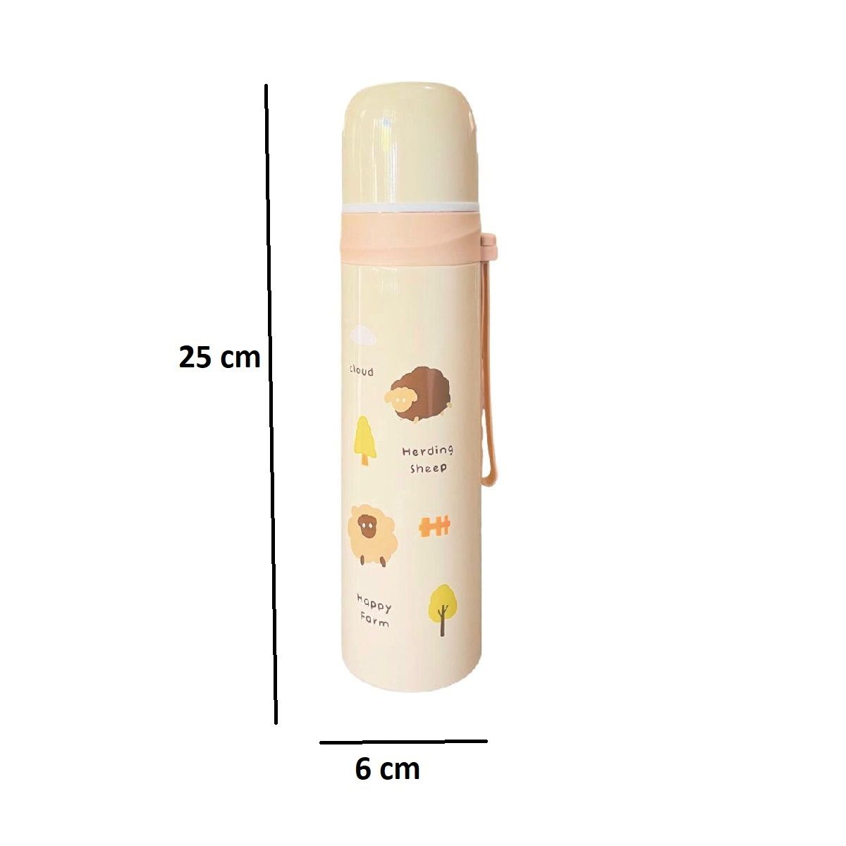 MUNDO BEBE - Termo Agua Caliente Bebe 450ML Beige  Niña Niño