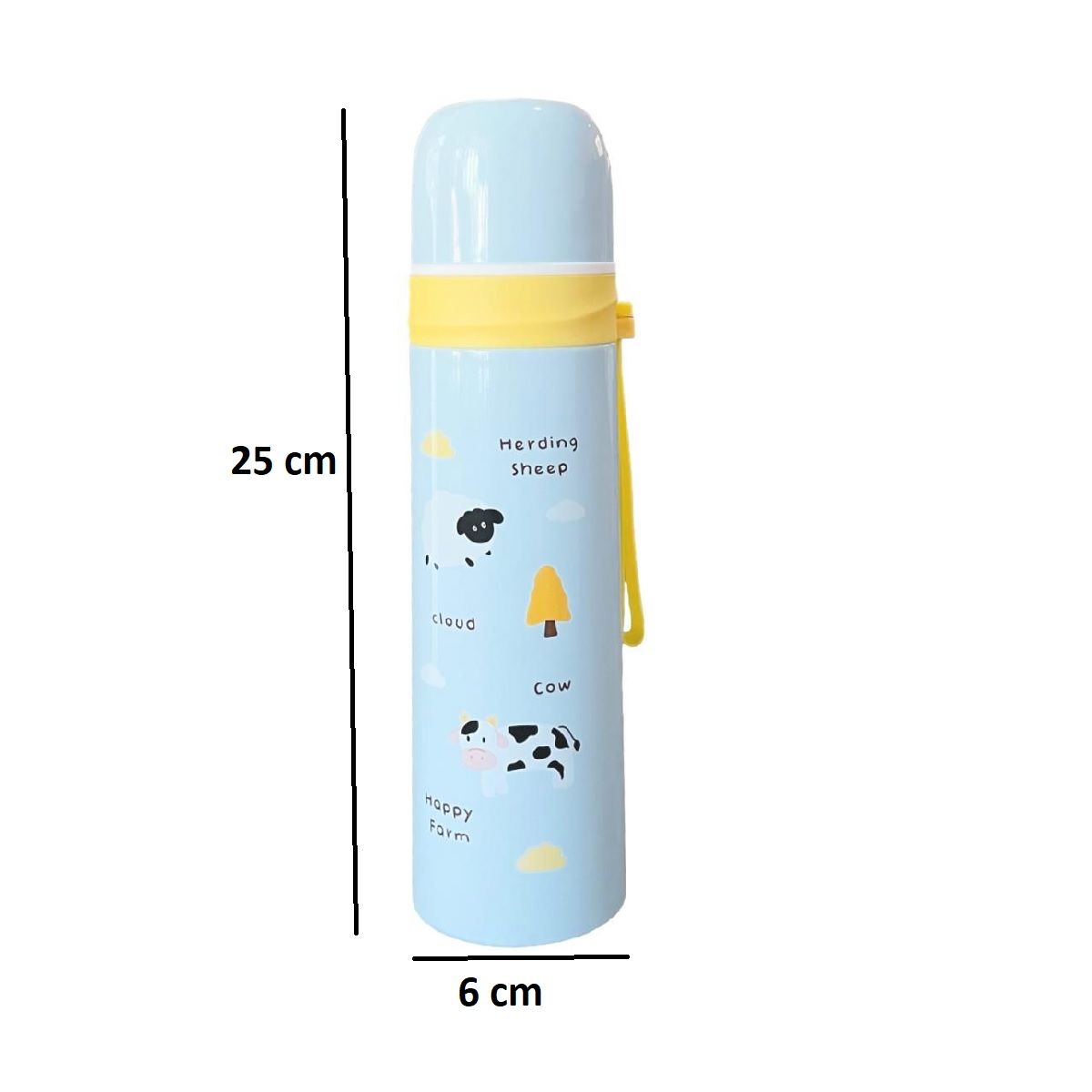 MUNDO BEBE - Termo Agua Caliente Bebe 450ML Azul Niña Niño