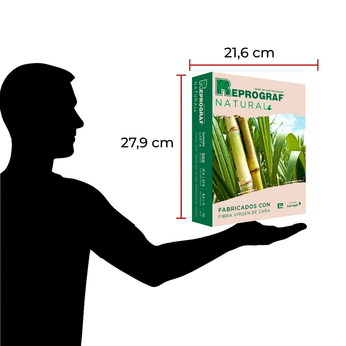 REPROGRAF - Resma Papel Ecológico Carta Reprograf X 500 Unidades