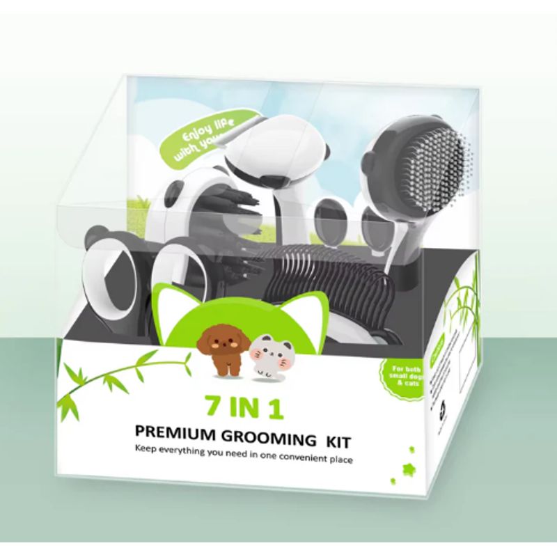 GENERICO - Kit De Cepillos Para Mascotas 7 en 1