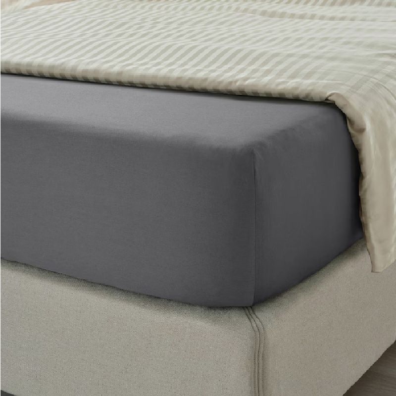 MY HOME STORE - Combo Edredón Cover Bicolor Gris Claro - Gris Oscuro Sencillo