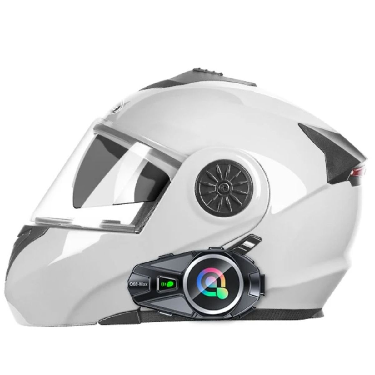 GENERAL - INTERCOMUNICADOR BLUETOOTH Q68MAX COMPARTE TU MÚSICA FAVORITA MIENTRAS HABLAS