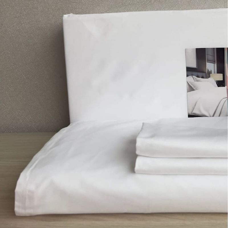 MY HOME STORE - Sábana 300 Hilos Blanco - Doble