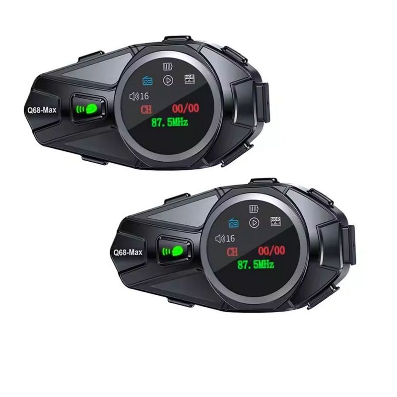 GENERAL - INTERCOMUNICADOR X2 DUO BLUETOOTH Q68MAX COMPARTE TU MÚSICA