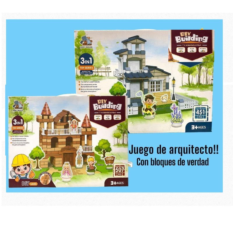 GENERICO - JUEGO DE ARQUITECTO/ JUEGO DIDACTICO PARA NIÑOS +3 AÑOS