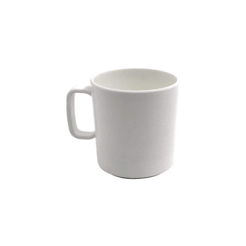 KITCHENWARE - Vajilla 16 Piezas Melamina Blanca Imperial Semi Cuadrada