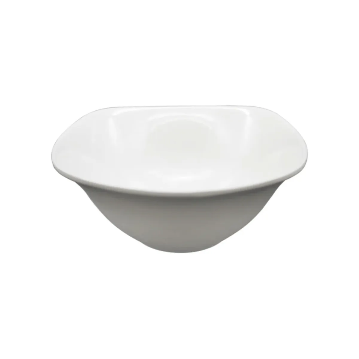 KITCHENWARE - Vajilla 16 Piezas Melamina Blanca Imperial Semi Cuadrada