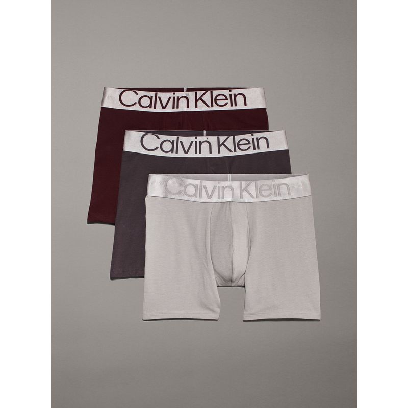 CALVIN KLEIN - Pack multicolor de 3 boxers brief - Steel Cotton Calvin Klein