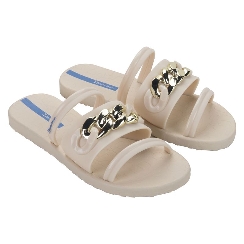 IPANEMA - SANDALIAS BEIGE MUJER IPANEMA METAL GLAM SLIDE 27353-BN649