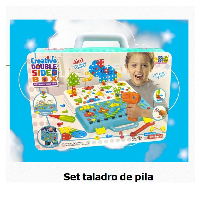 GENERICO - JUGUETE SET TALADRO DE PILA PARA NIÑOS +3 AÑOS