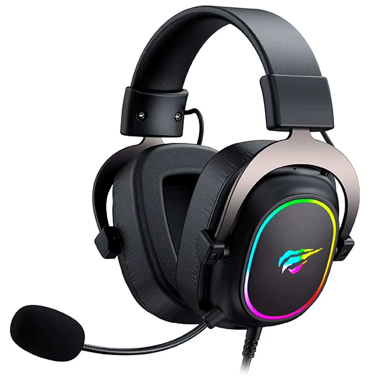 HAVIT - Diadema Gamer Havit H2002r Profesional Negra 7.1 Rgb