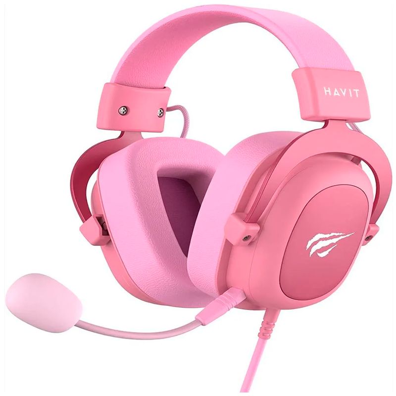 HAVIT - Diadema Gamer Havit H2002d Rosado 35mm