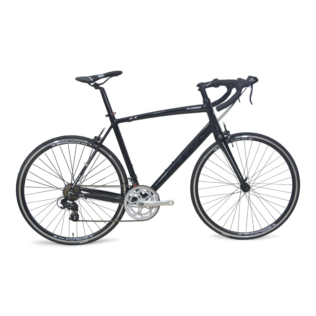GW - Bicicleta Ruta Gw Flamma Shimano 43 R700 14Vel Negro.