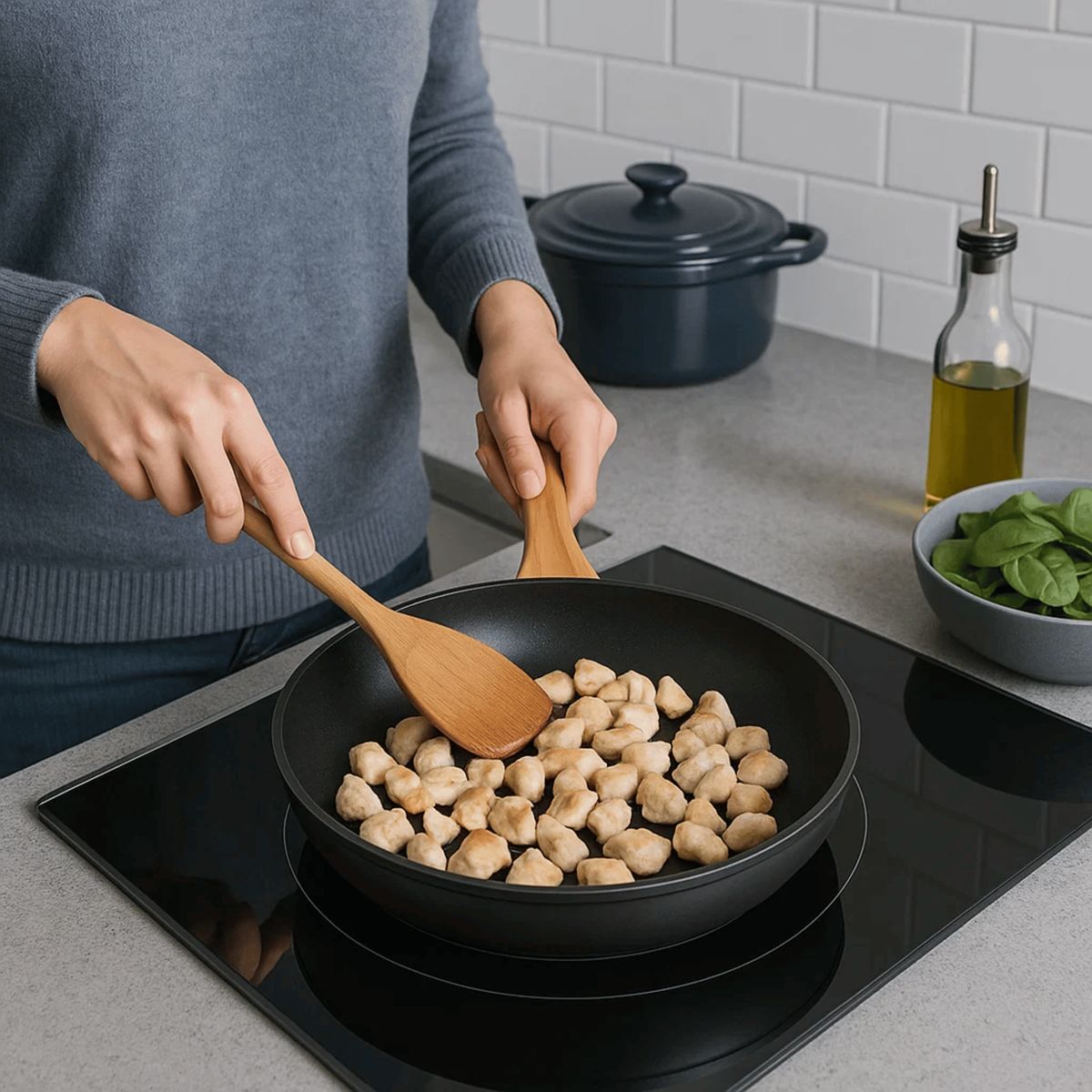 BERGNER - Set x3 Sartenes Antiadherentes Charcoal 20, 24 y 28 cm  alum Forjado