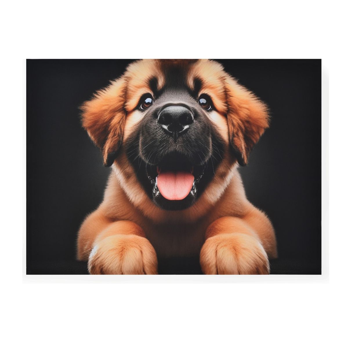 VENECIA - Cuadro Decorativo Cachorro XXL 160x90 - impresion en Tela Poliester