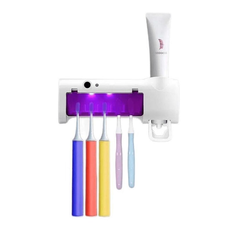 AMERICAN GENERICS - Esterilizador Cepillo Dental Organizador Dispensador Crema