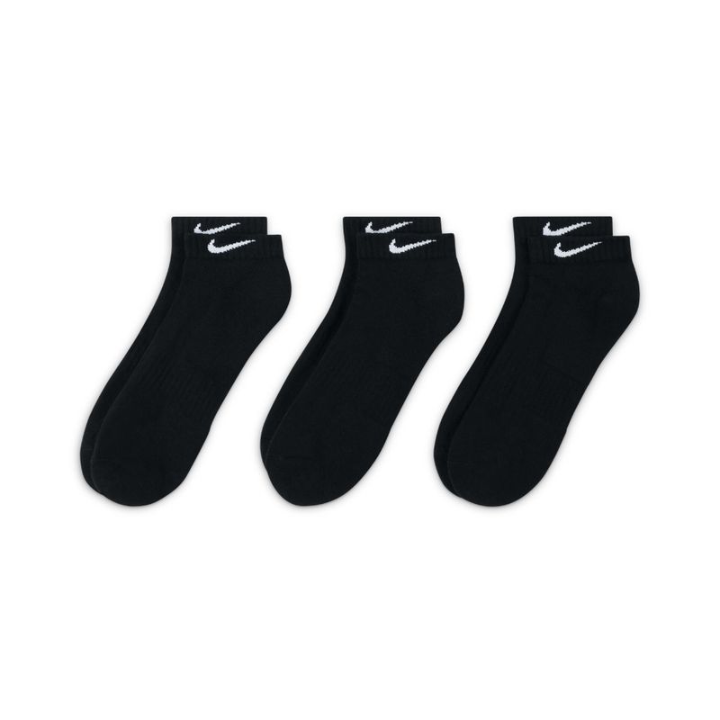 NIKE - Medias Nike Everyday Cush Low 3Pr - Hombre-Negro