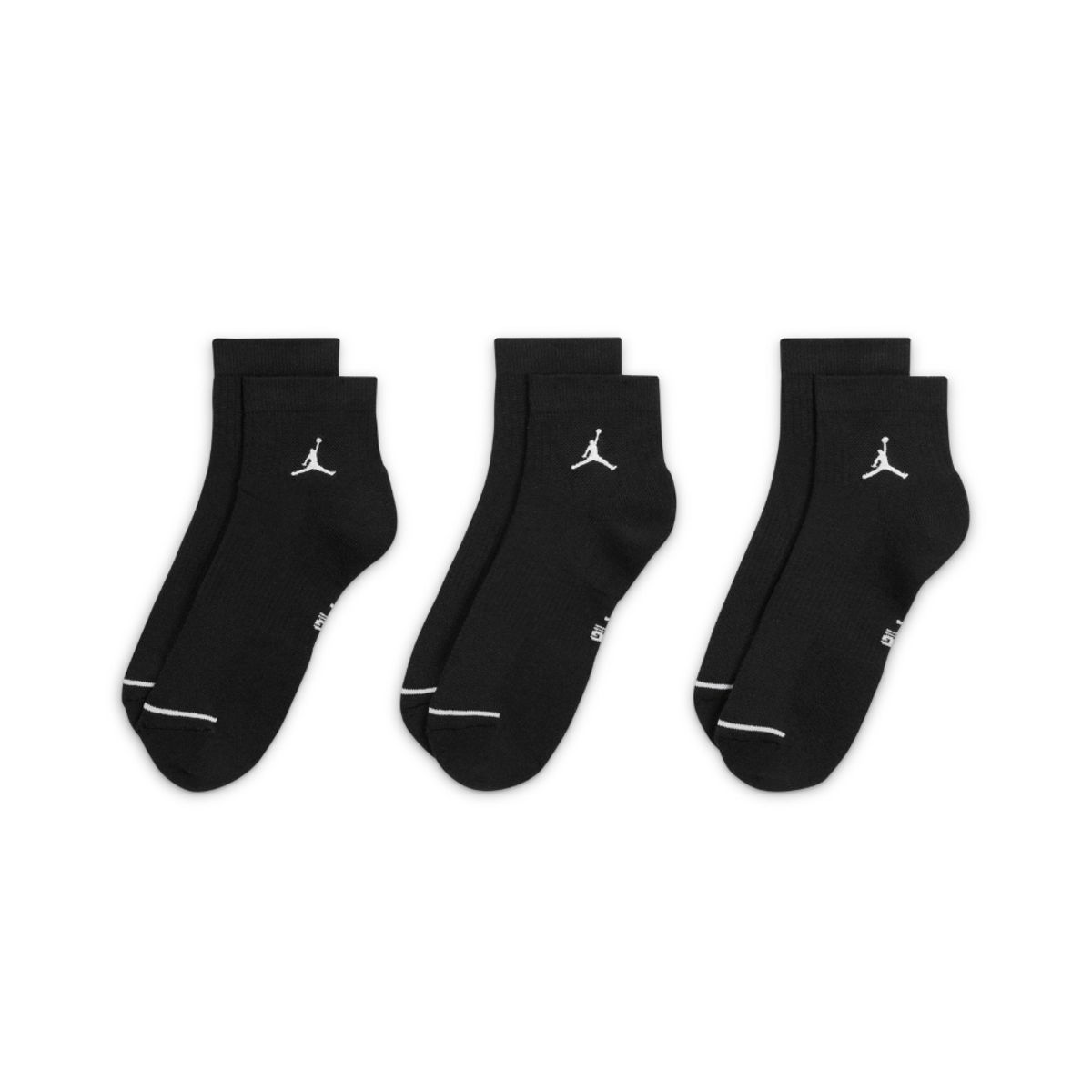 NIKE - Medias Nike Jordan Everyday Cush Ankle 3Pr - Hombre-Negro