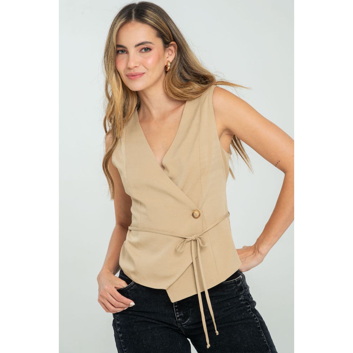 RAGGED - Chaleco sylvhie Beige medio Ragged