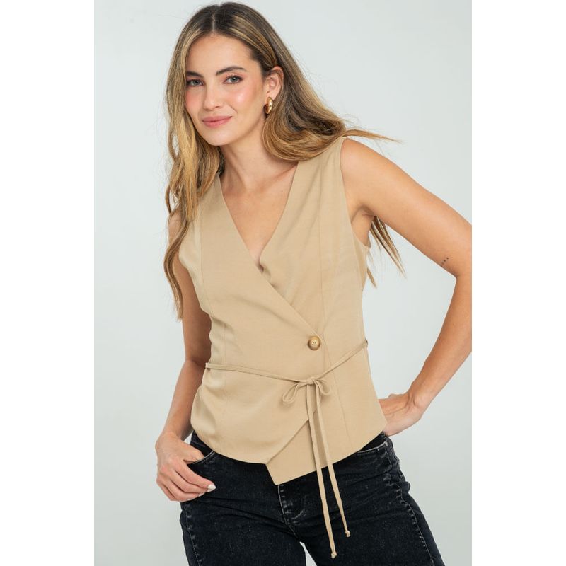 RAGGED - Chaleco sylvhie Beige medio Ragged