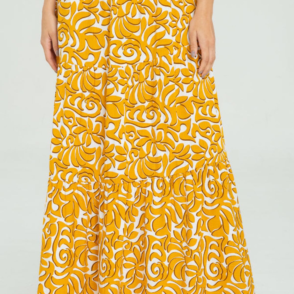 RAGGED - Falda sam Amarillo mostaza Ragged