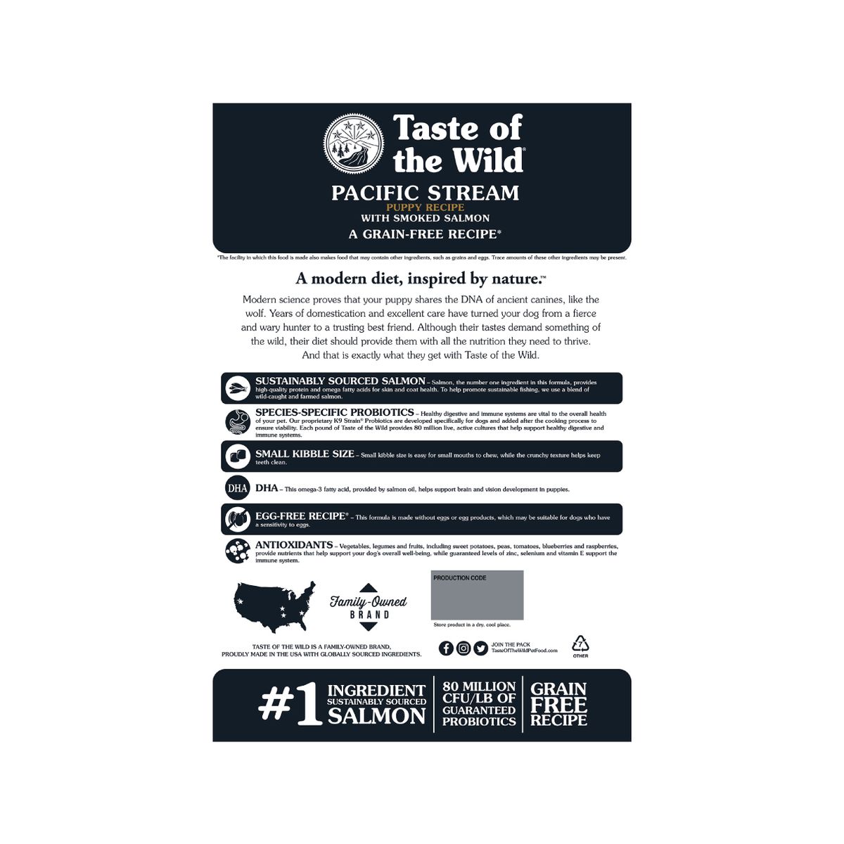 TASTE OF THE WILD - Taste of the Wild Pacific Stream con Salmón- 5 lb