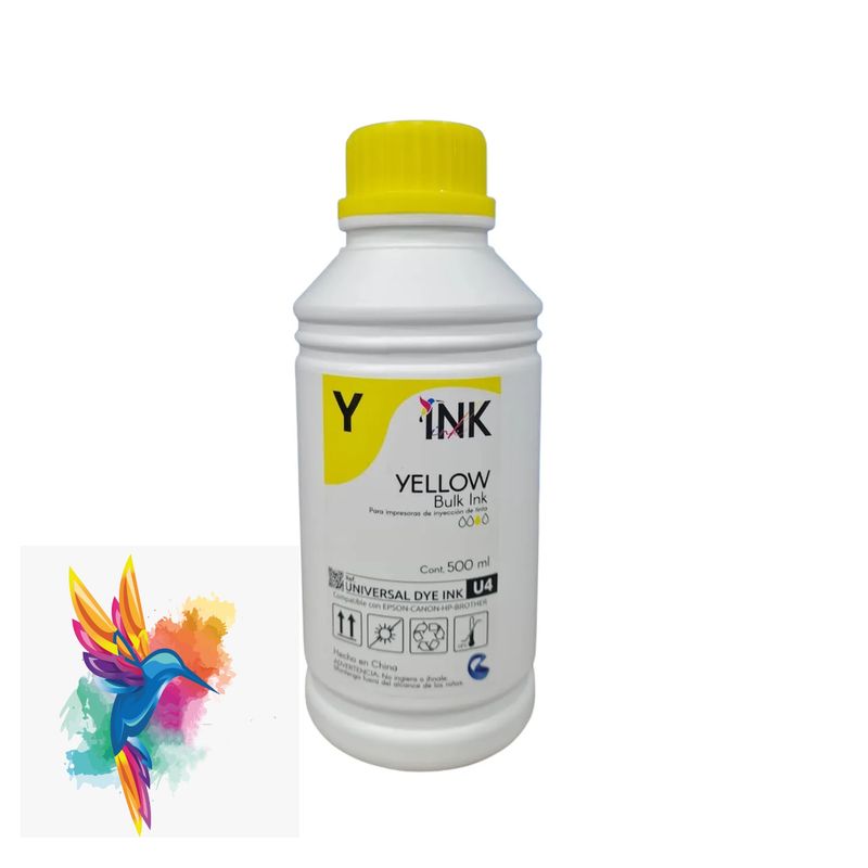 PREMIUM - MEDIO LITRO DE TINTA UNIVERSAL COLOR YELLOW