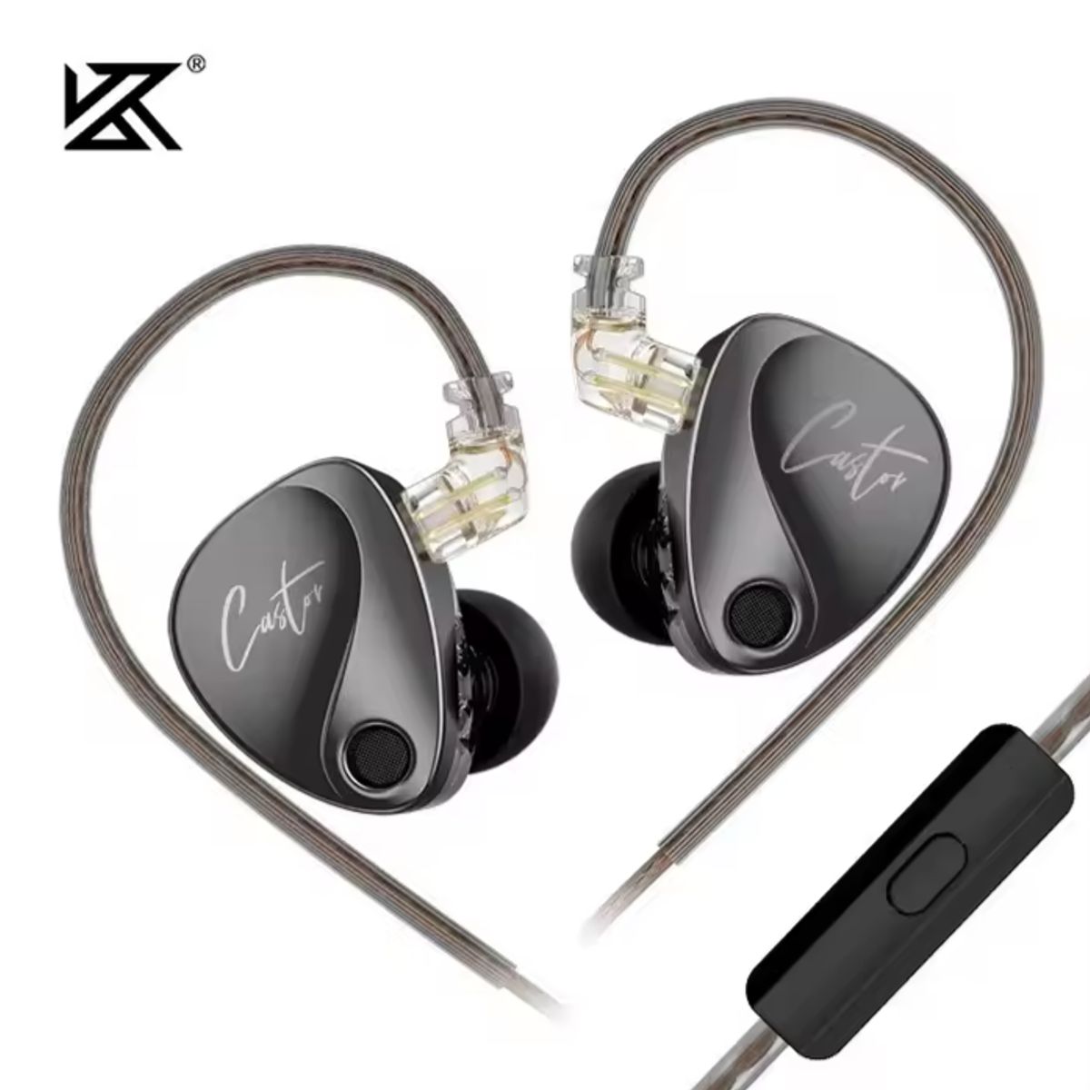 KZ - Audifonos kz castor dinámicos de Alta gama con micrófono
