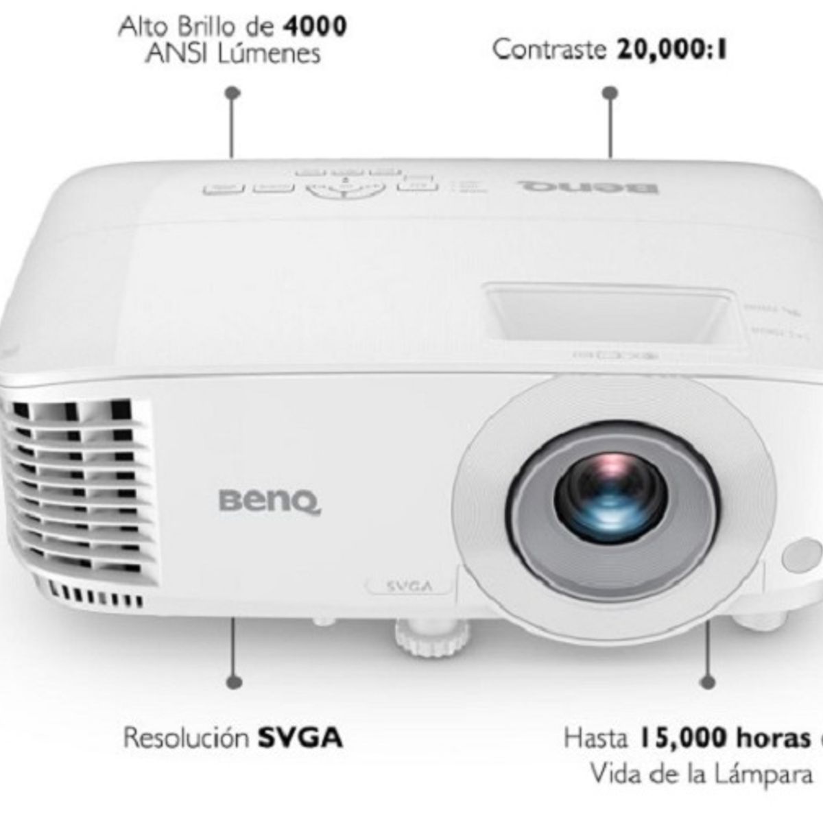 BENQ - Proyector BenQ MS560 4000lm blanco