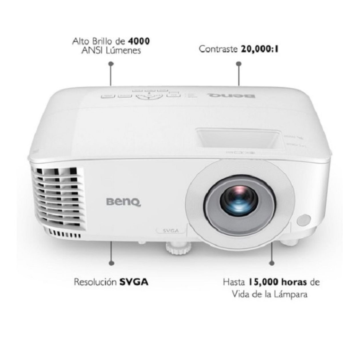 BENQ - Proyector BenQ MS560 4000lm blanco