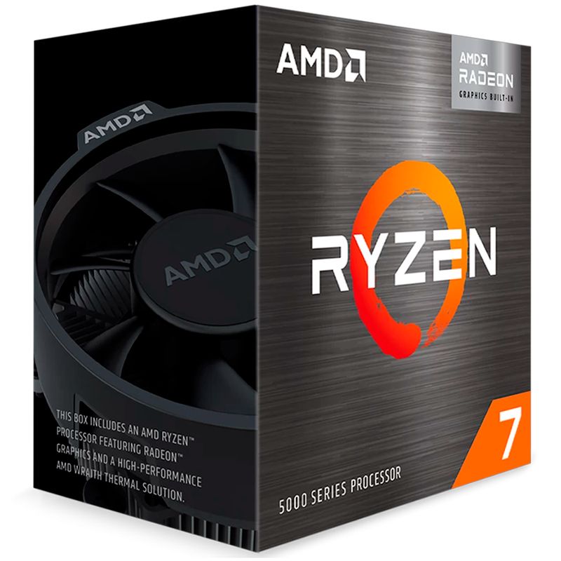 AMD - Procesador Amd Ryzen 7 5700g Am4 (3.8ghz-4.6ghz) Fan/vídeo