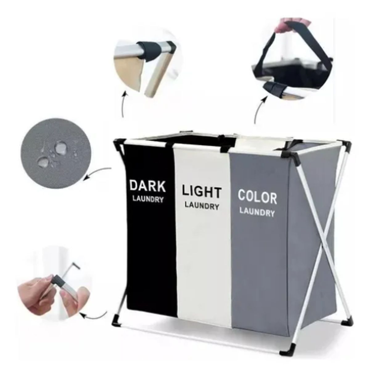 GENERICO - Organizador Cesta Para Ropa Sucia