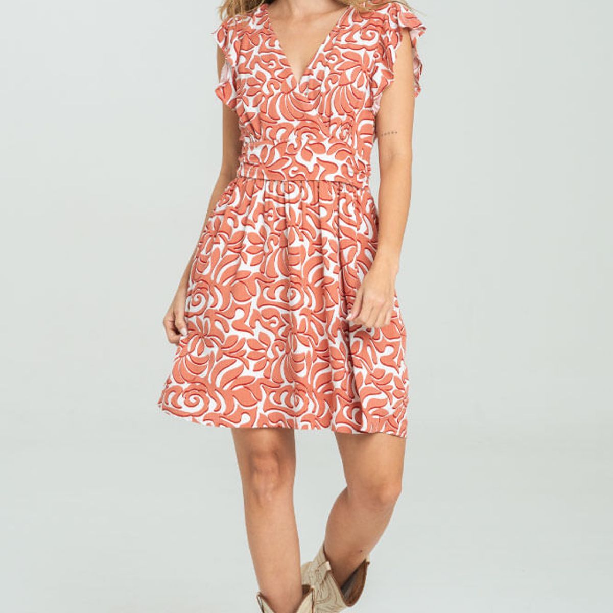 RAGGED - Vestido nia Rojo carnauba Ragged