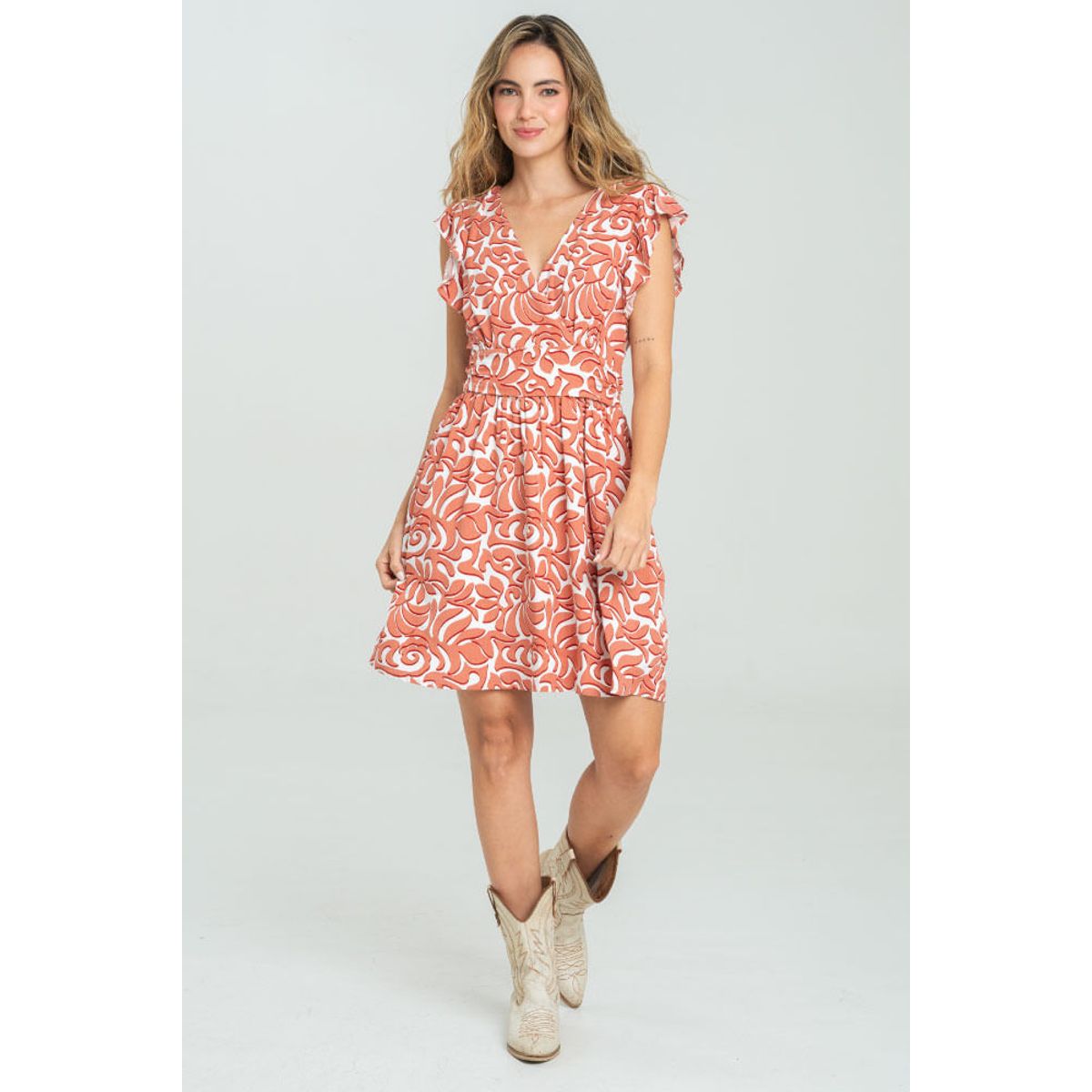 RAGGED - Vestido nia Rojo carnauba Ragged
