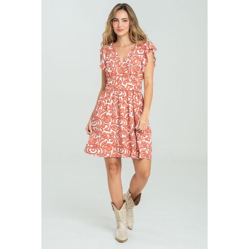 RAGGED - Vestido nia Rojo carnauba Ragged