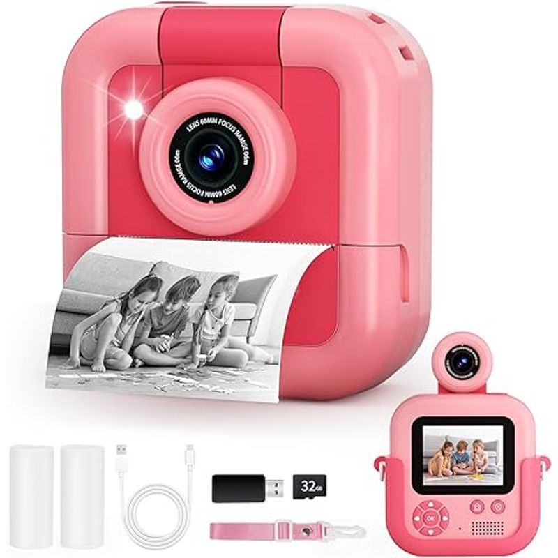 GENERICO - MINI CAMARA INFANTIL INSTANTANEA COLOR ROSADA