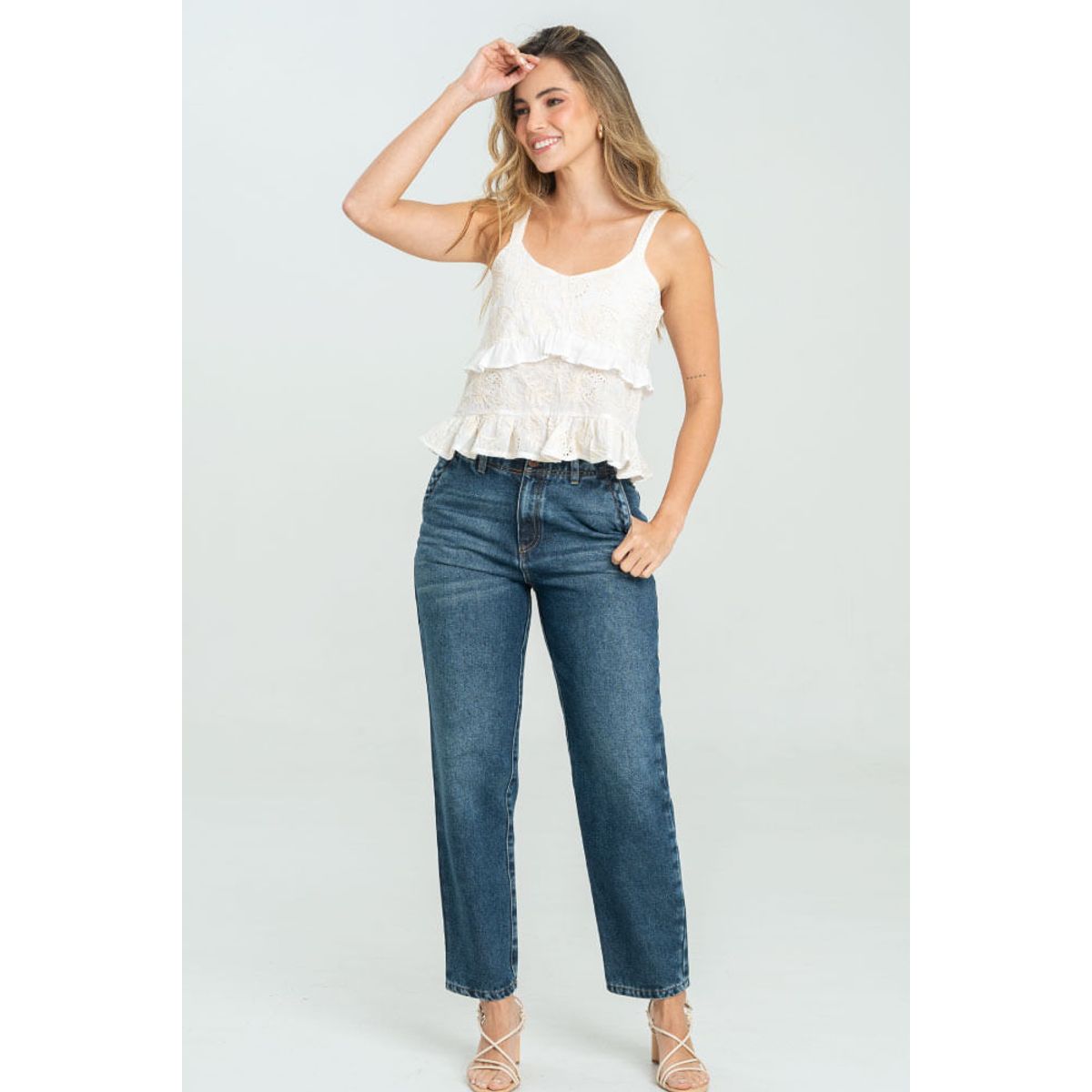 RAGGED - Jeans mom giotto Azul oscuro Ragged