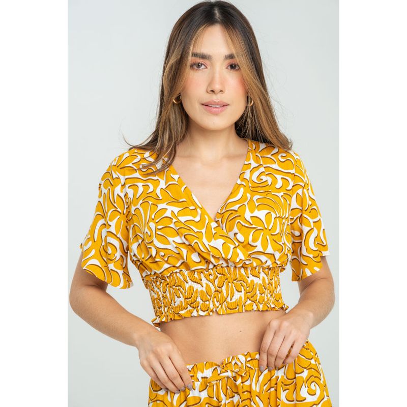 RAGGED - Blusa macondo Amarillo mostaza Ragged