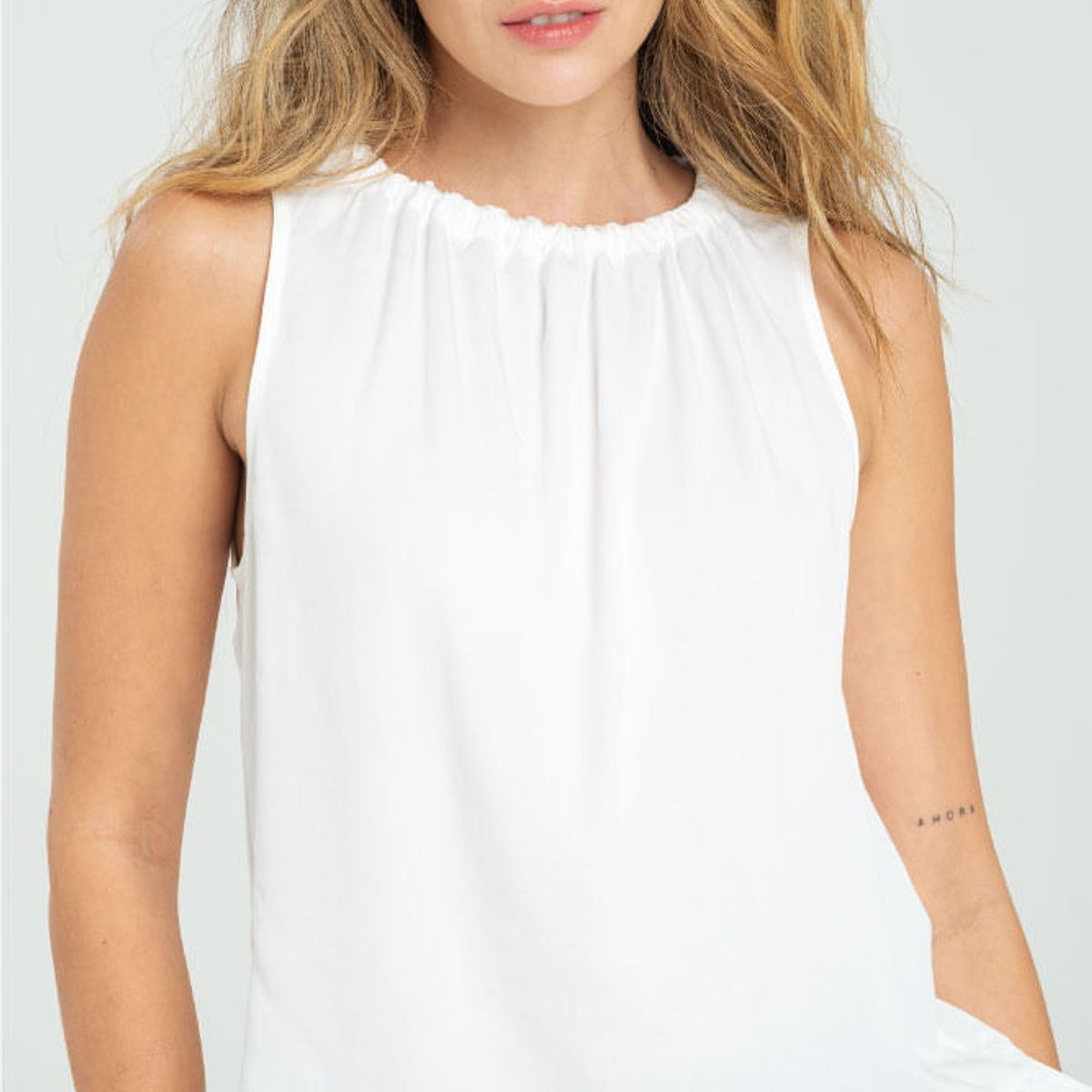 RAGGED - Blusa asterhia Blanco crudo Ragged.