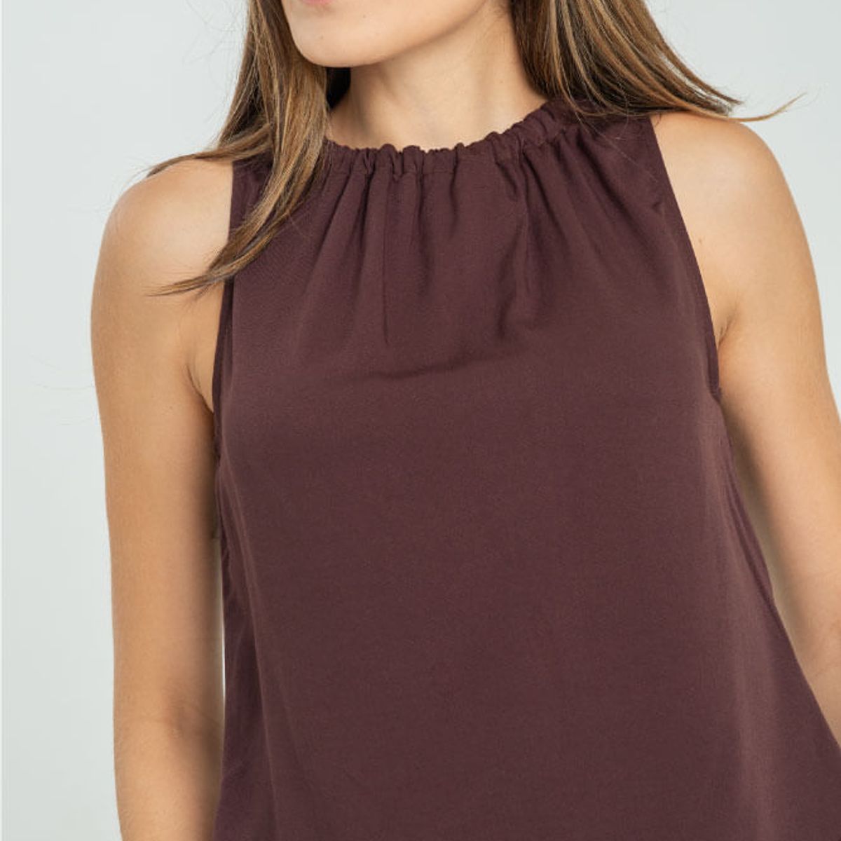 RAGGED - Blusa asterhia Cafe puro Ragged.