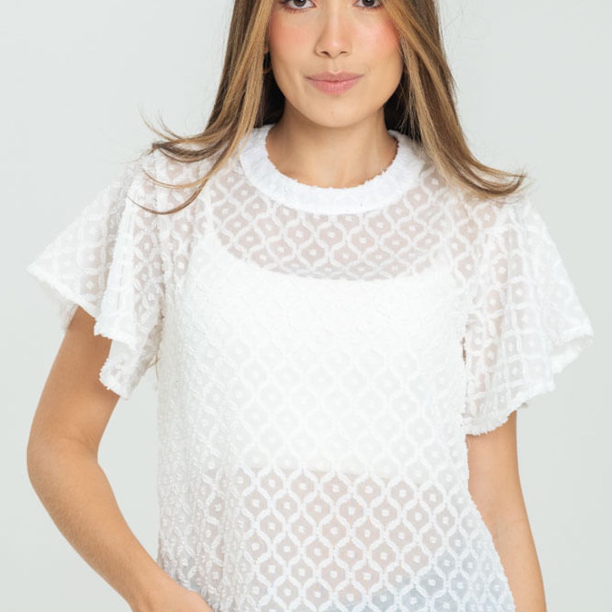 RAGGED - Blusa hayzel Blanco crudo Ragged.