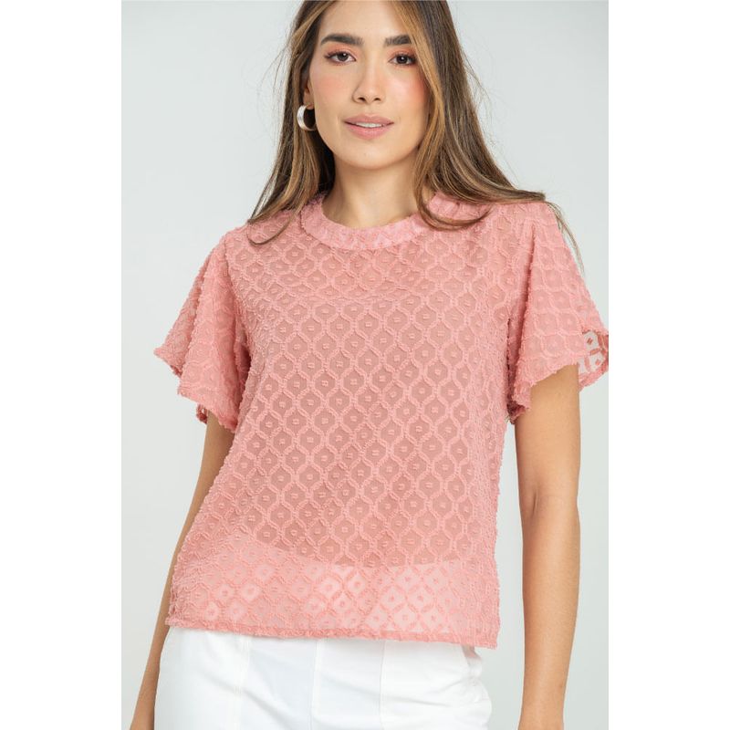 RAGGED - Blusa hayzel Rojo carnauba Ragged