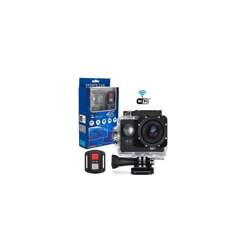 GENERICO - Camara 4k Deportiva Wifi Sumergible Casco Moto Con Control