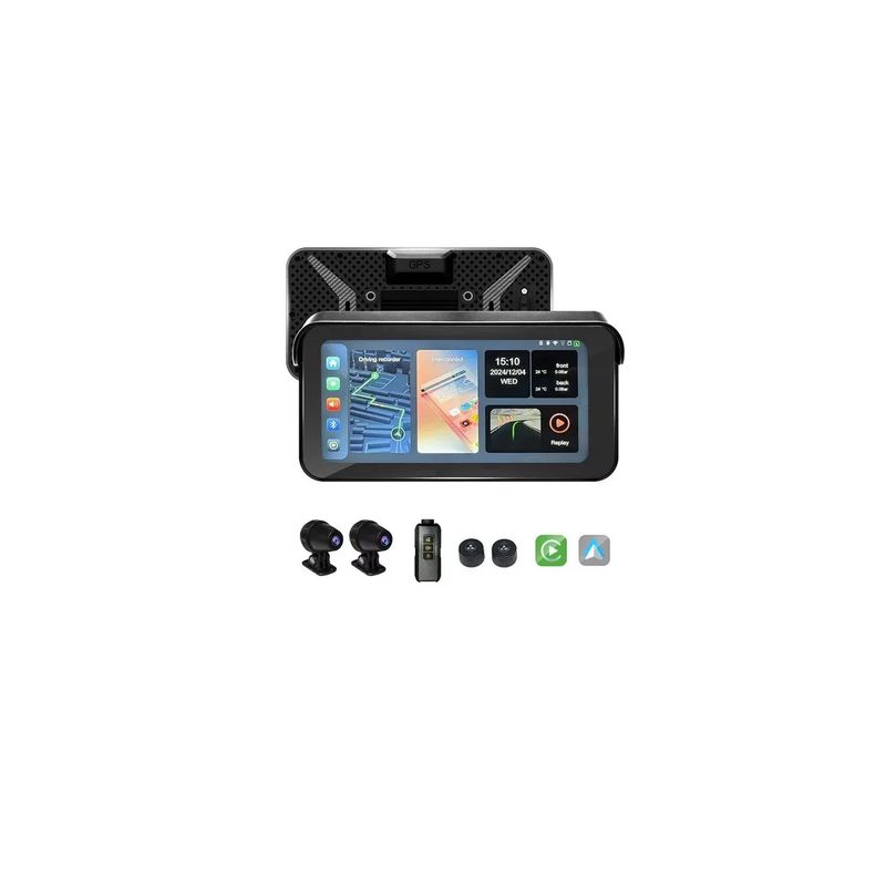GENERICO - Pantalla Carplay Gps Parlantewifiandroid Auto Moto Hd1080