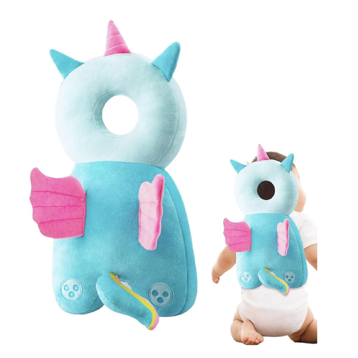 MUNDO BEBE - Cojín Almohada Protector De Cabeza Bebé Espalda