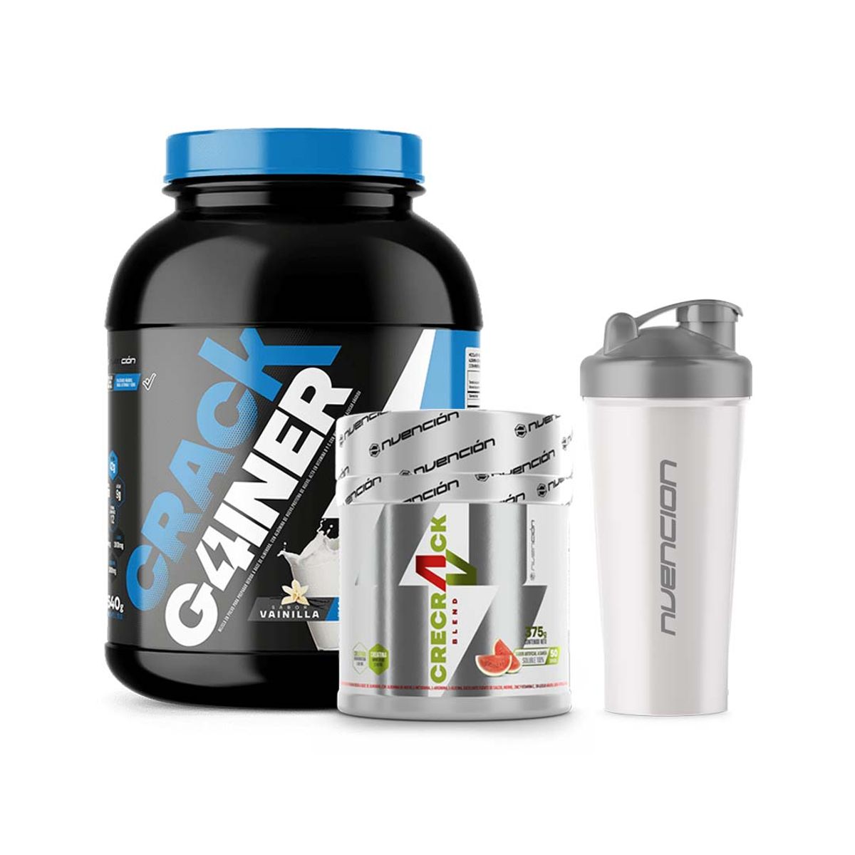NVENCION - Proteína Gainer 10 Lb + Crecrack
